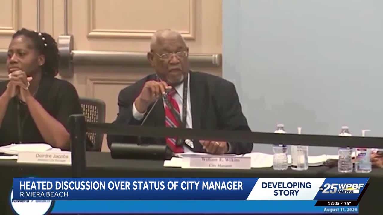 Riviera Beach meeting erupts over city manager’s absence — WPBF West Palm Beach, Tyler Community news