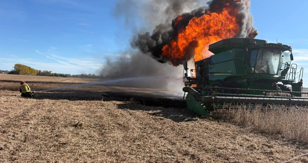 Larimore Fire Department issues harvest alert regarding combine fires — KFGO, Tyler Community news